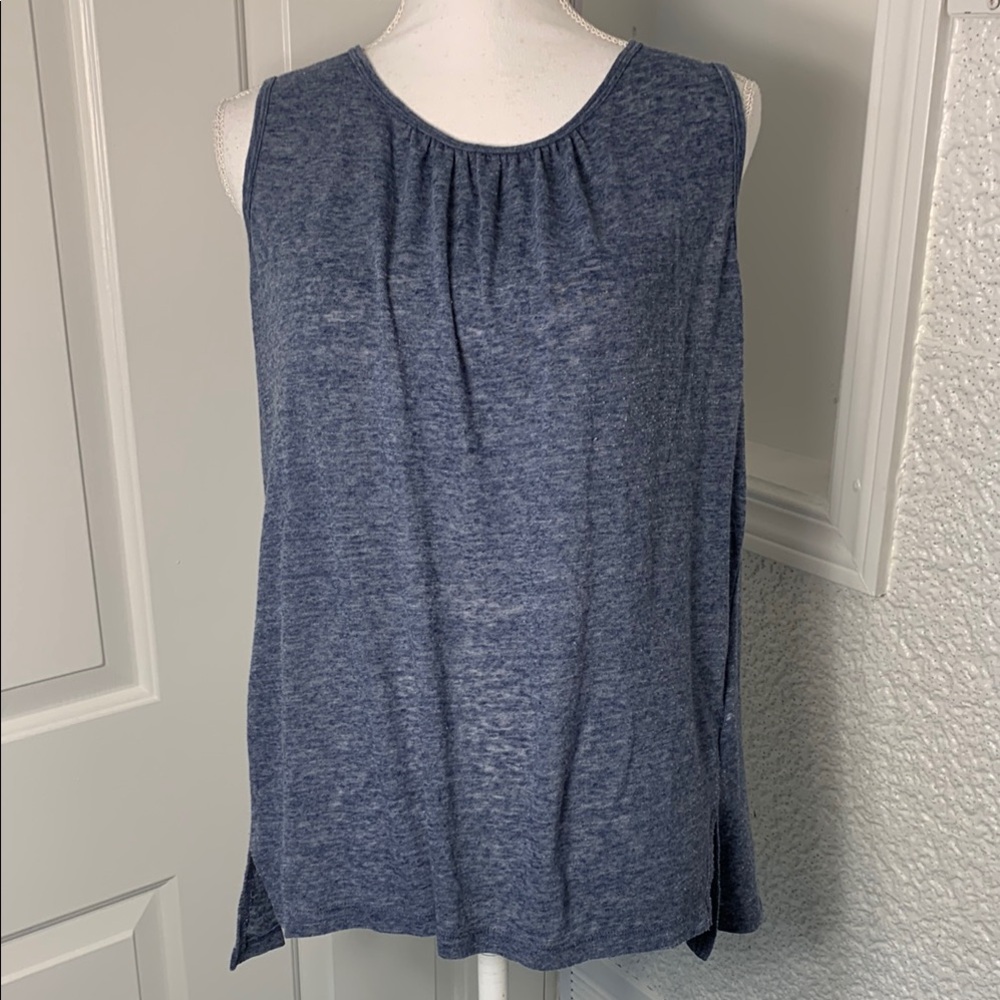 Banana Republic Heather Blue Sleeveless Top Size Medium